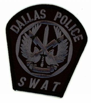 Texas Tx Dallas Police Swat Subdued Shoulder Patch