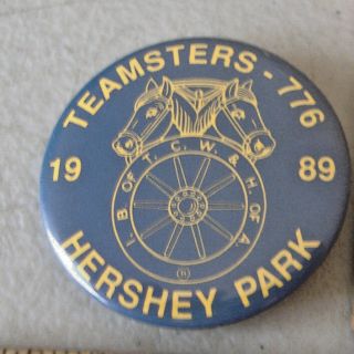 Teamsters - 776 Hershey Park 1989 I.  B.  Of T.  C.  W.  & H.  Of A.  Badge Pin