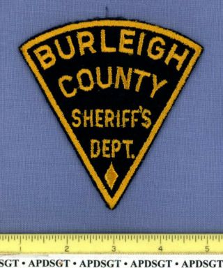 Burleigh County (old Vintage) North Dakota Police Patch Mesh Back Cheesecloth