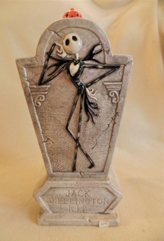 Disney Nightmare Before Christmas Jack Skellington Treasure Craft Cookie Jar Vtg