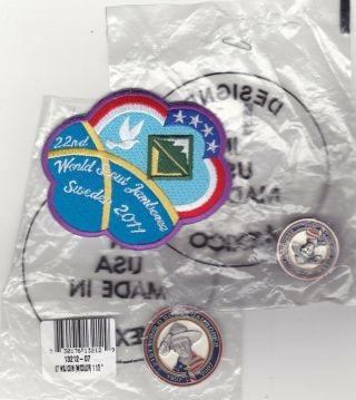 Boy Scout 2011 World Jamboree Patch Pin And Coin Token