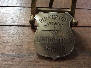 Reproduced 1868 Old Time Pinkerton National Detective Agency Badge Shield Style