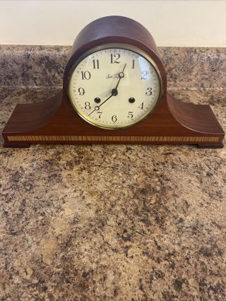 Vintage Seth Thomas 8 - Day Keywound Shelf Mantle Clock E899 - 156