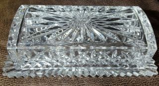 Vintage Waterford Crystal,  Araglin 1/4 Pound Covered Butter Dish,
