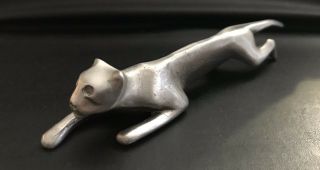 Pewter Kayserzinn Knife Rest Cat Panther Silver Metal Statue Figurine N