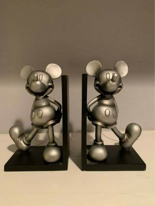 Rare Collectible Disney Mickey Mouse Classic Figurine Bookends Set