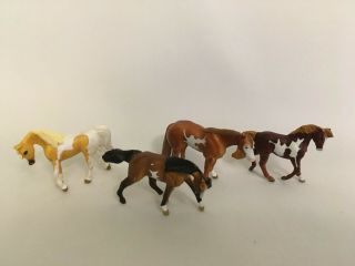 Breyer Mini Whinnies 4 Pintos - Standing Qh,  Morgan,  Twh,  Arabian