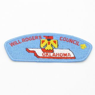 Boy Scout Will Rogers Council Shoulder Patch Csp Bsa