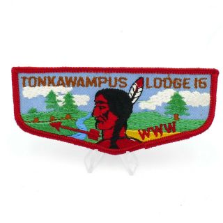 Boy Scout Tonkawampus Lodge 16 Oa Flap Patch Bsa Www