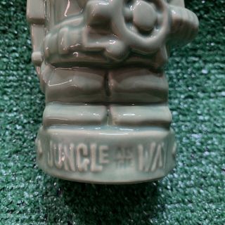 Disney Trader Sam ' s Enchanted Bar Jungle Cruise Nutcracker Tiki Mug 1st Ed Green 3