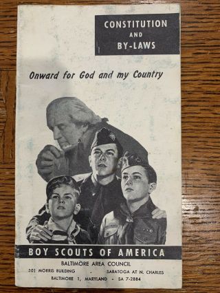 Older Boy Scout Onward For God And My Country Baltimore Area Council Book Bsa