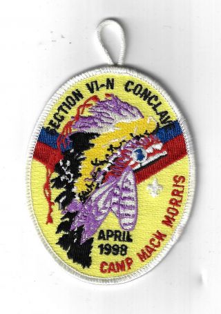 April 1998 Oa Conclave Section Vi - N Camp Mack Morris Wht Bdr.  [clv - 1337]