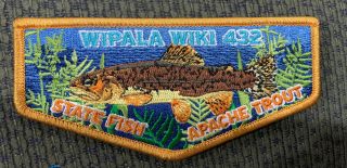 Oa Flap Lodge 432 Wipala Wiki Tan Border State Fish Apache Trout