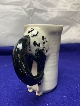Horse Mug Black White Tail Butt Handle Coffee Cup Happy Appy Valley Studio 1999