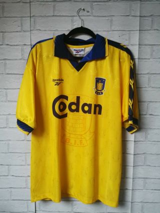 Brondby 1997/1998 Home Reebok Vintage Football Shirt - Adult Large