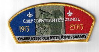 Chief Cornplanter Council Sap 1913 - 2013 Celebrating Our 100th Ann.  Yel Bdr.  [ga -