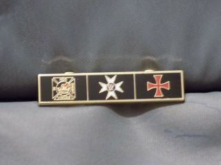 York Rite Lapel Tac Pin Mason Knights Templar Constantine Maltese Cross