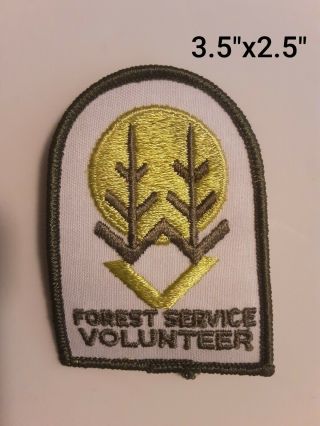 Old Federal Forest Service Usfs Wilderness Volunteer Patch Wildfire Dnr Nf Fire