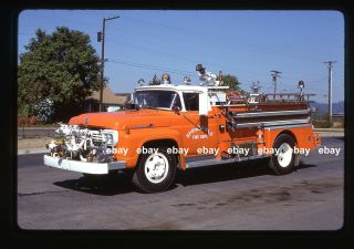 Springfield Or 1958 Ford F Western States Pumper Fire Apparatus Slide