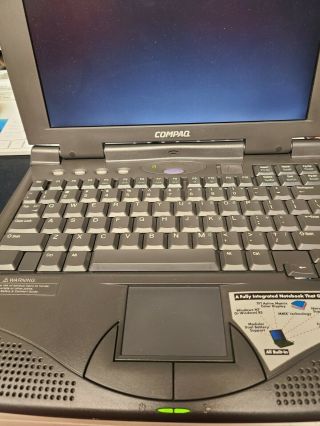 Vintage Compaq Armada 1585dmt Pentium Laptop And Windows 98 Cd