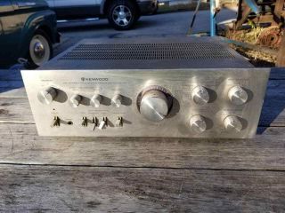 Vintage Kenwood Ka - 7100 Dc Stereo Integrated Amplifier As - Is Powers On