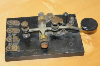 Vintage Polechanger Spies Electric Wu 1 - B Ham Radio Key Keyer Morse Code