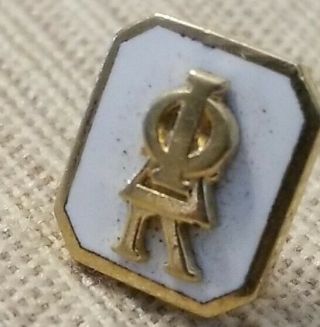 Vintage White Enamel Phi Delta Kappa Fraternity Pin