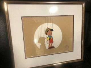 Disney Serigraph Cel Best Pinocchio Puppet Limited Edition