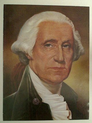 Portraits Of U.  S.  Presidents 11 X 14 Print - President George Washington Va