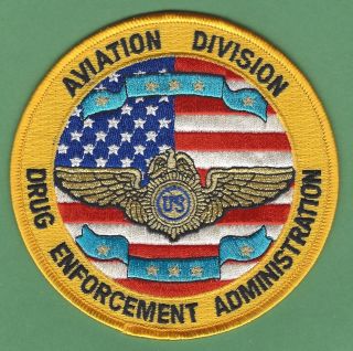 Dea Drug Enforcement Administration Aviation Division Shoulder Patch