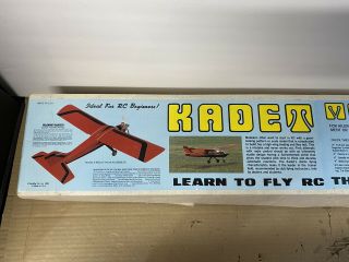 Vintage Rc Model Airplane Kit Sig Kadet Mark Ii Old Stock