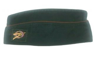 Vintage Boy Scout Explorer Garrison Cap Official Headwear Bsa Dark Green Medium
