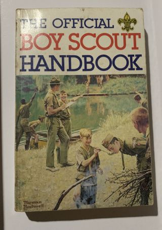 Bsa The Official Boy Scout Handbook 1986 Norman Rockwell Cover