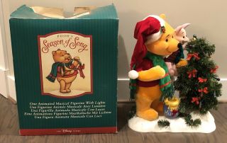 Disney Winnie The Pooh Season Of Song Animated Musical Figure With Lights - 1997