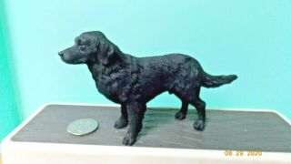 Flat - Coated Retriever Black Dog Figure