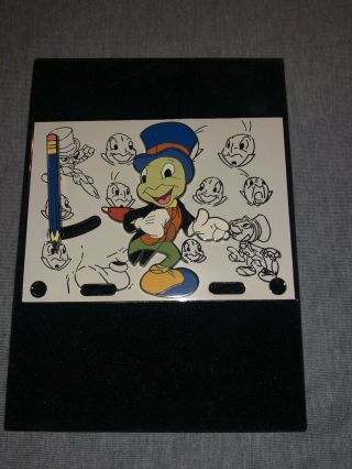Disney Wdw Featured Artist 2005 Sketching Jiminy Cricket Jumbo Pin Le 750