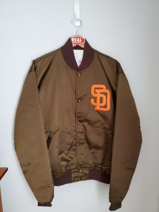 Vintage San Diego Padres Satin Starter Jacket Men 