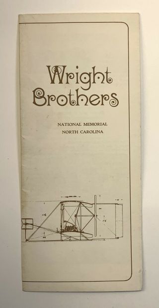 Brochure: 1966 Wright Brothers - National Memorial North Carolina - Reprint 1966