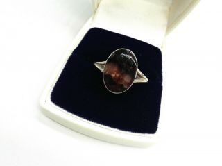 Blue John Silver Art Deco Style Vintage Ring Uk Size V.  5 Us 11 Unisex