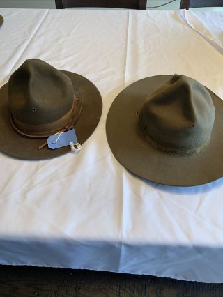 Two Vintage Bsa Boys Scouts Of America Official Hat