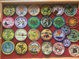 25 - Vintage Girl Scout Day Camp Patches - See Photos