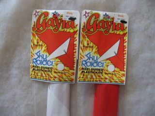 2 Vtg Gayla Sky Rider Kites Old Stock In Package 42 "