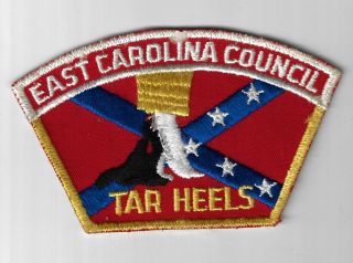 East Carolina Council Sap Tar Heels Wht/yel Bdr.  [ga - 3362]