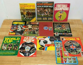 Panini Football 78,  Europa 80 Football Sticker Albums,  Vintage Soccer Annuals
