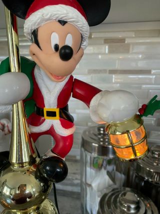 Disney Mr.  Christmas Mickey Mouse Lighted Animated Tree Topper 1995