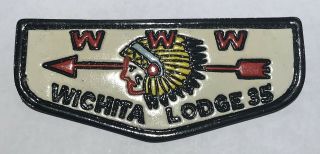 Oa Lodge 35 Wichita Leather Patch Texas Nacona Stamp Cf3