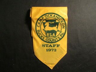 Camp Ockanickon 1973 Orange Staff Neckerchief Cov2