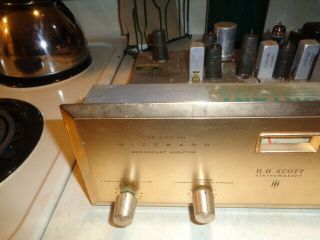 Vintage H.  H.  Scott Type 310 - B FM Broadcast Monitor Tuner Vacuum Tube HiFi 3