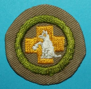 First Aid To Animals Type B Merit Badge - Circa 1934 - 35 - - Boy Scouts - X482