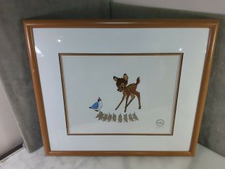 Walt Disney Limited Edition Serigraph Cel Bambi Framed